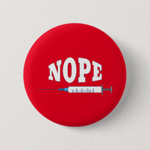 Macaron Rond 5 Cm NOPE Au Vaccin