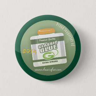 Macaron Rond 5 Cm Norme "de défenseur fier", bouton rond de pouce d