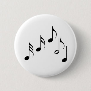 Macaron Rond 5 Cm note de musique