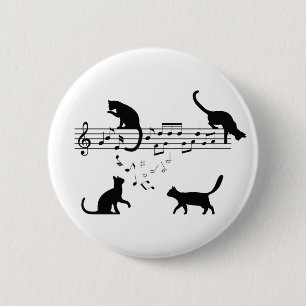 Macaron Rond 5 Cm Notes de Cats