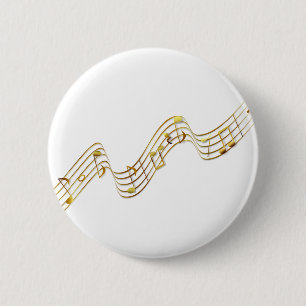 Macaron Rond 5 Cm notes de musique
