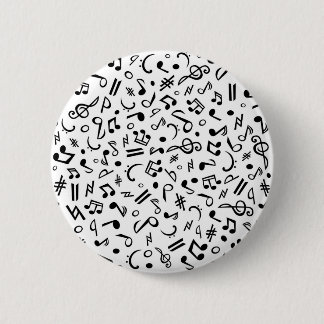 Macaron Rond 5 Cm notes de musique