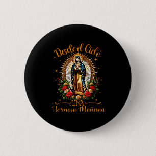 Macaron Rond 5 Cm Notre Dame Virgen De Guadalupe Sainte Vierge Marie