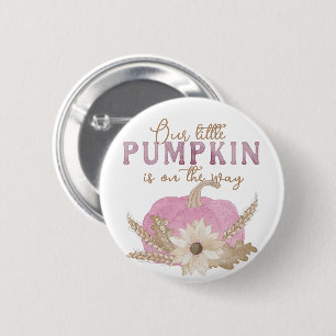 Macaron Rond 5 Cm Notre Petit Citrouille - Rose