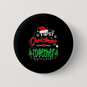 Macaron Rond 5 Cm Notre premier Noël ensemble 2021 1er Noël