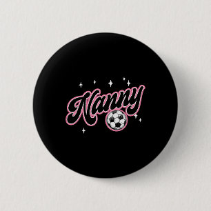Macaron Rond 5 Cm Nounou de foot Nounou drôle de joueur de foot 