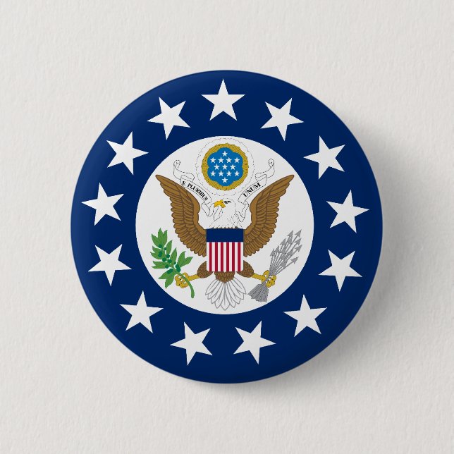 Macaron Rond 5 Cm Nous ambassadeur, Etats-Unis (Devant)