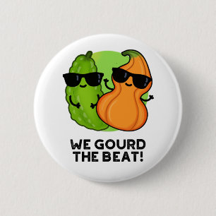 Macaron Rond 5 Cm Nous Avons Gourdi Le Beat Funny Veggie Pun