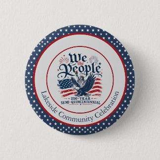Macaron Rond 5 Cm Nous le Peuple Personnalisé 250 Ans 4 Juillet