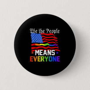 Macaron Rond 5 Cm Nous Le Peuple Signifie Tout Le Monde Constitution
