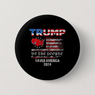 Macaron Rond 5 Cm Nous le peuple Trump a sauvé l'Amérique 47 Préside