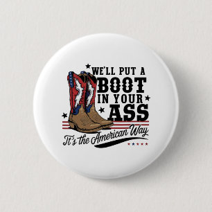 Macaron Rond 5 Cm Nous mettrons Un Boot Dans Votre Western Cowgirl 4