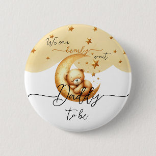 Macaron Rond 5 Cm Nous pouvons à peine attendre Mignon petit ours fu