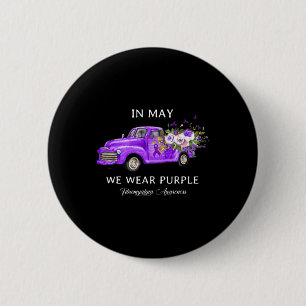 Macaron Rond 5 Cm Nous pouvons porter des fleurs de camion de sensib