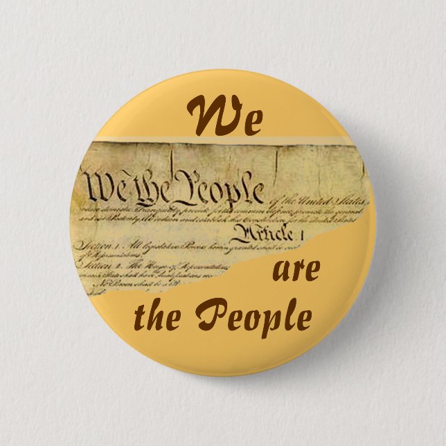 Macaron Rond 5 Cm NOUS sommes bouton de thePeople (Devant)