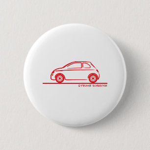 Macaron Rond 5 Cm Nouveau Fiat 500 Cinquecento
