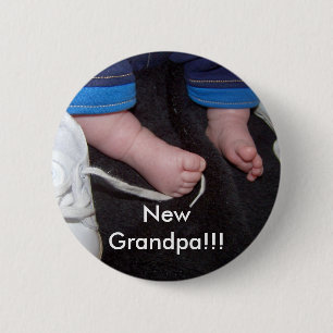 Macaron Rond 5 Cm Nouveau grand-papa ! ! ! PIN