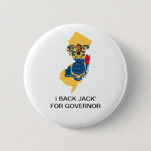 Macaron Rond 5 Cm NOUVEAU JERSEY POUR Jack Ciattarelli GOVERNOR Butt
