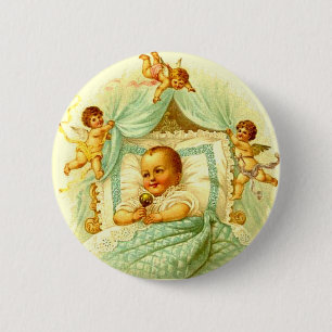Macaron Rond 5 Cm Nouveau neutre de genre de cadeau de baby shower