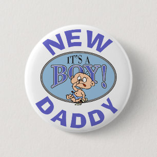 Macaron Rond 5 Cm Nouveau papa de bébé