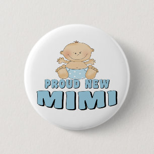 Macaron Rond 5 Cm Nouveau T-Shirt Fière Mimi