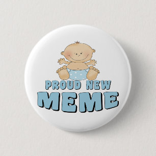 Macaron Rond 5 Cm Nouveau T-Shirt Mème Fier