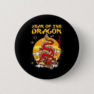 Macaron Rond 5 Cm Nouvel An chinois 2024 Année du Dragon Nouvel An l