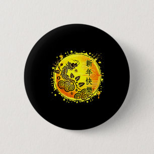 Macaron Rond 5 Cm Nouvel An chinois 2026 Cheval Bonne année chinoise