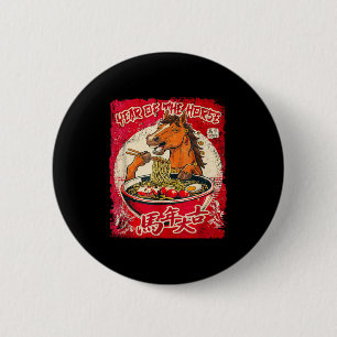 Macaron Rond 5 Cm Nouvel An Chinois Du zodiaque De L'Année Du Cheval