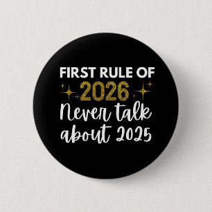 Macaron Rond 5 Cm Nouvelle année 2026 Drôle