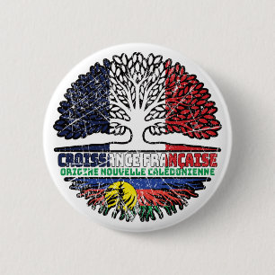 Macaron Rond 5 Cm Nouvelle-Calédonie Nouvelle-Calédonie France Arbre