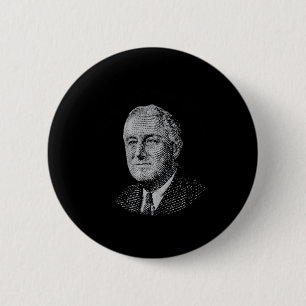 Macaron Rond 5 Cm Nouvelle chemise Fdr Roosevelt neuve