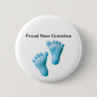 Macaron Rond 5 Cm Nouvelle grand-maman fière