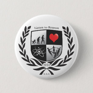 Macaron Rond 5 Cm Nouvelle société de bouton de libres penseurs