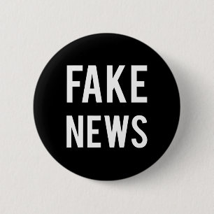 Macaron Rond 5 Cm Nouvelles fausses informations média Politique Tru