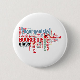 Macaron Rond 5 Cm Nuage communiste de mot de manifeste