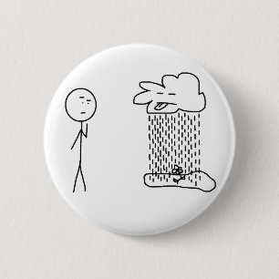 Macaron Rond 5 Cm Nuage vilain dans le ciel