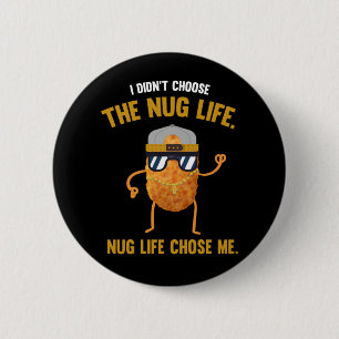 Macaron Rond 5 Cm Nug Life Funny Chicken Nuggets