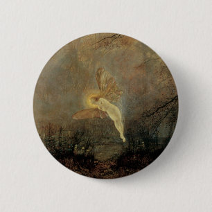 Macaron Rond 5 Cm Nuit de mi-été par Grimshaw, Art Victorien Vintage