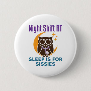 Macaron Rond 5 Cm Nuit Shift RT Sleep Is for Sissimes