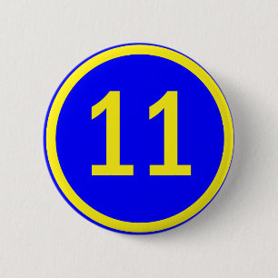 Macaron Rond 5 Cm numéro 11 en cercle