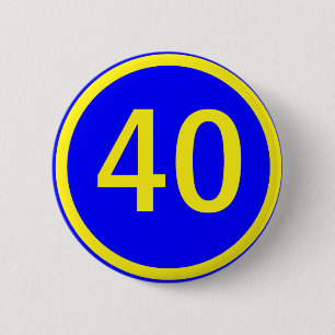 Macaron Rond 5 Cm numéro 40 en cercle