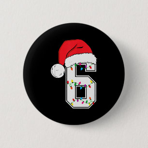 Macaron Rond 5 Cm Numéro 6 67 Mème Santa Noël Groupe Correspondant C