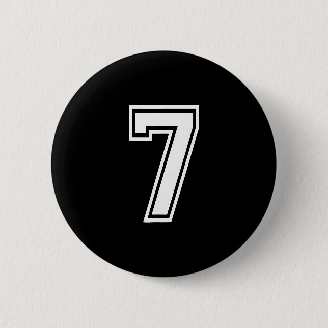 Macaron Rond 5 Cm Numéro Drôle 7 67 Costume de Mème de Groupe Corres (Devant)