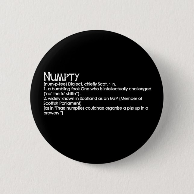 Macaron Rond 5 Cm Numpty (Devant)
