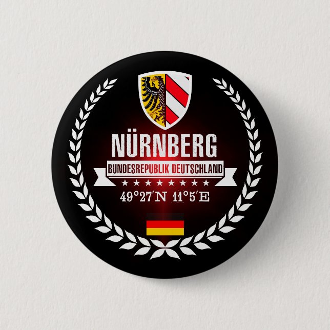 Macaron Rond 5 Cm Nuremberg (Devant)