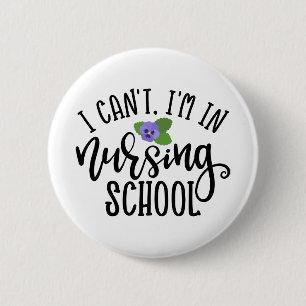 Macaron Rond 5 Cm Nurse Design I Can't I'm In Nursing School