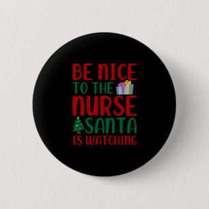 Macaron Rond 5 Cm Nurse Gift   Be Nice To Nurse Santa