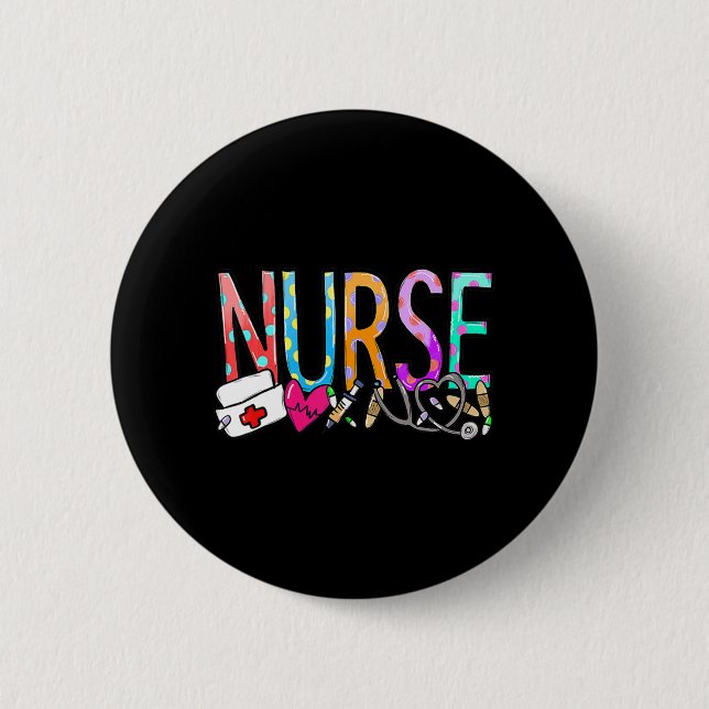 Macaron Rond 5 Cm NURSE'S DAY NURSE WEEK Nurse Life 2022 Mère (Devant)