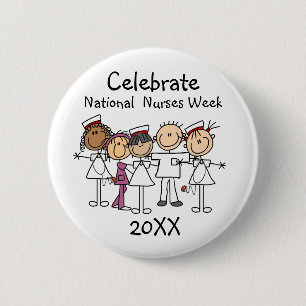 Macaron Rond 5 Cm Nurses Week 2023 T-shirts and Gifts